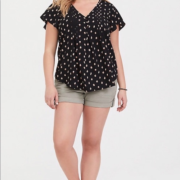 🌀Torrid’s Black & Brown Blouse✨ Sz. 3 (22-24)🌀 - Picture 4 of 5